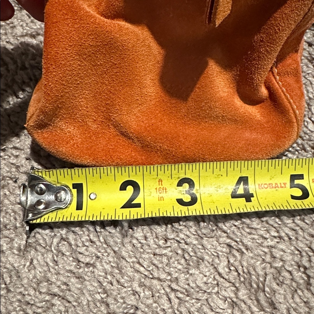 Prada Vibrant Orange Suede Shoulder Bag Vintage - Picture 10 of 12